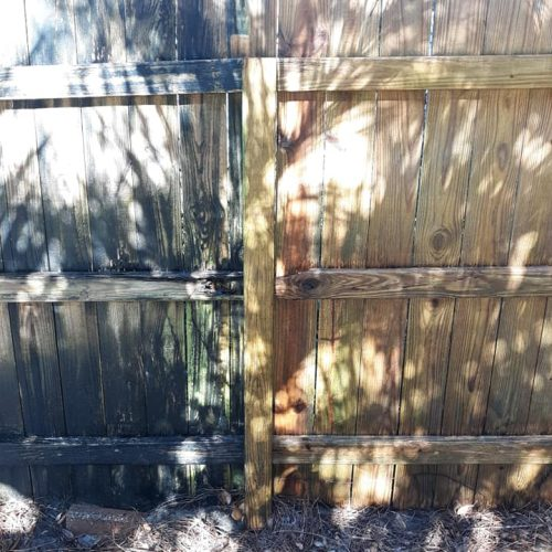 Fence cleaning example