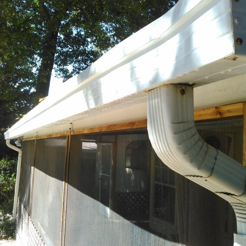 Gutter cleaning example